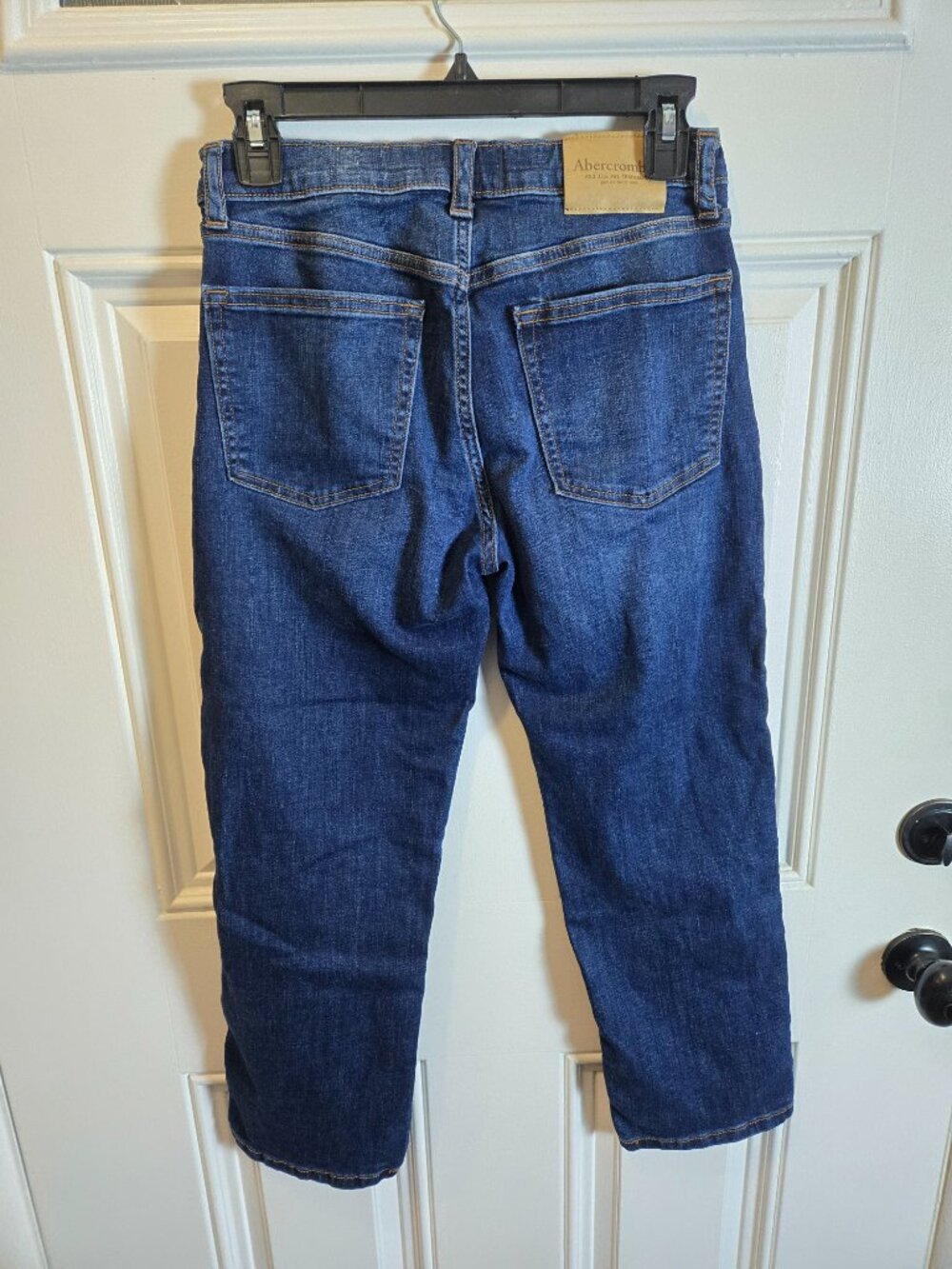 Abercrombie Kids Boys 13/14 Short Straight Leg Jeans Blue Denim - Picture 5 of 8
